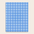Gingham Check Pattern in Double Light Blue Notebook Gallery Image 4