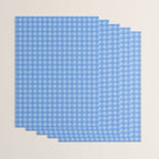 Gingham Check Pattern in Double Light Blue Wrapping Paper Gallery Image 3