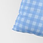 Gingham Check Pattern in Double Light Blue Pillow Sham Gallery Image 4