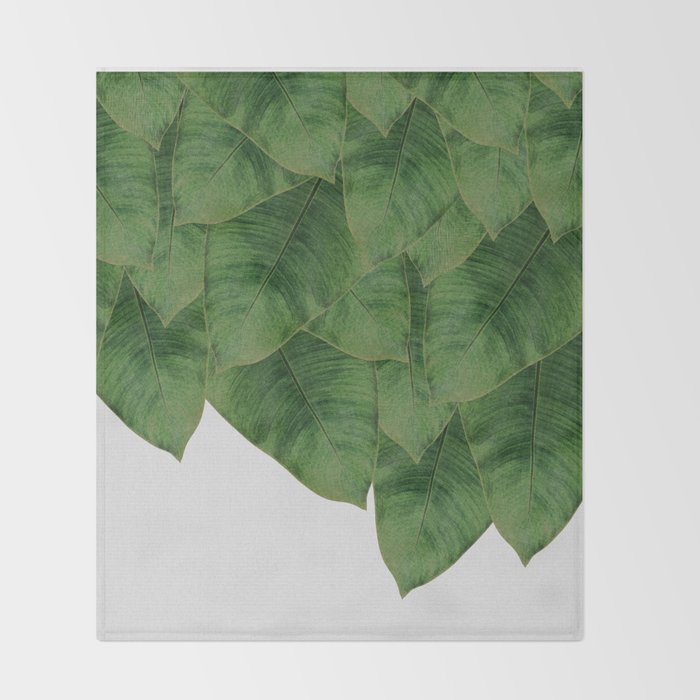 Banana Leaf III Throw Blanket Gallery Image 2