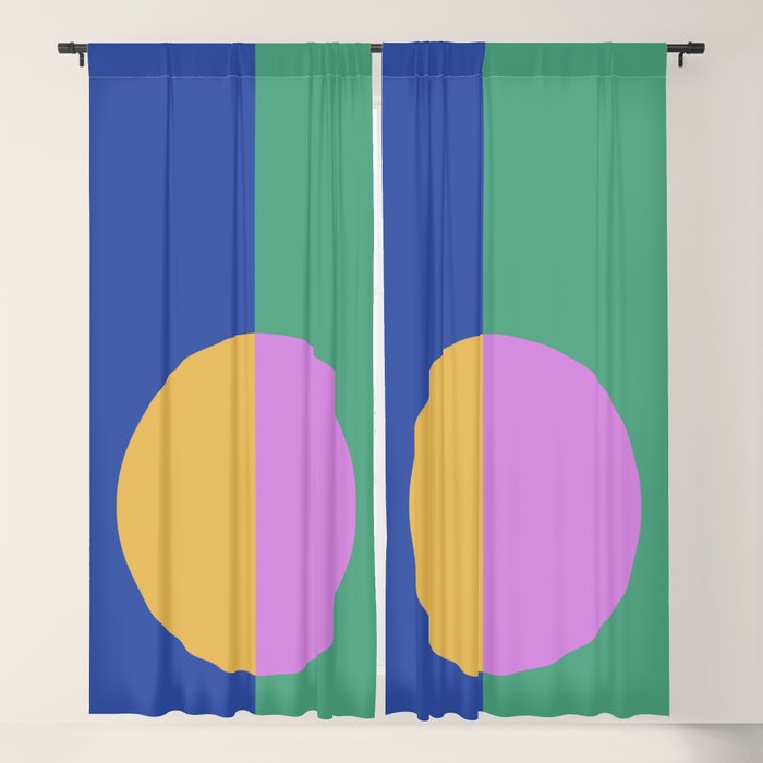 Color Block Abstract III Window Curtain Gallery Image 5