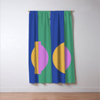 Color Block Abstract III Window Curtain Gallery Image 3