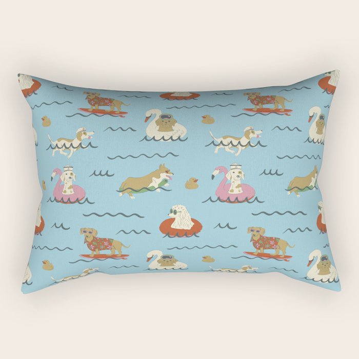 Dog Days of Summer Rectangular Pillow Gallery Image 2