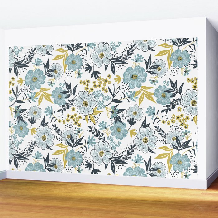 Harper - Dusk Blue Wall Mural Gallery Image 2