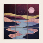 Periwinkle River Wood Wall Art Gallery Image 1