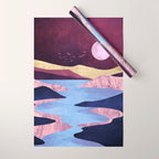 Periwinkle River Wrapping Paper Gallery Image 1