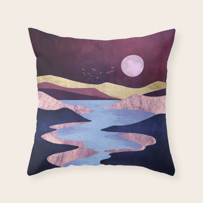 Periwinkle River Throw Pillow Gallery Image 6