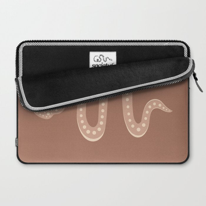Minimal Snake - Neutral Rose Laptop Sleeve Gallery Image 2