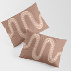 Minimal Snake - Neutral Rose Pillow Sham Gallery Image 3
