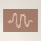 Minimal Snake - Neutral Rose Welcome Mat Gallery Image 1