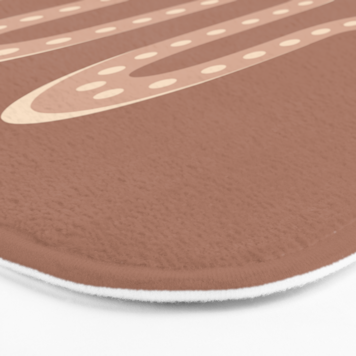 Minimal Snake - Neutral Rose Bath Mat Gallery Image 3