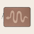 Minimal Snake - Neutral Rose Laptop Sleeve Gallery Image 1