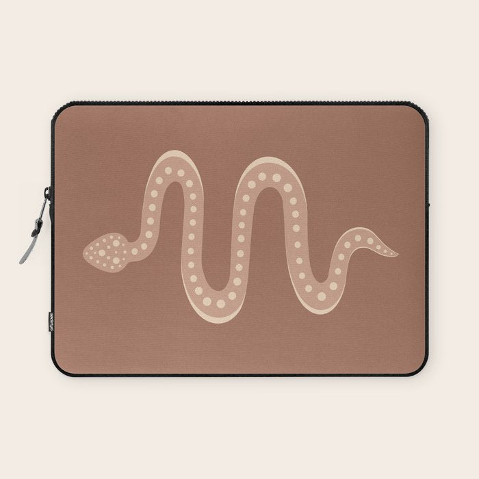 Minimal Snake - Neutral Rose Laptop Sleeve Gallery Image 1