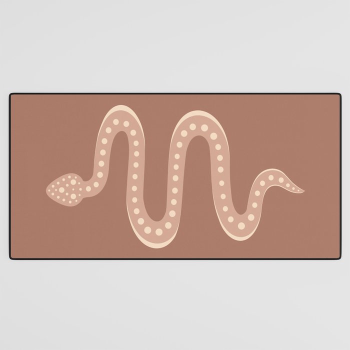 Minimal Snake - Neutral Rose Desk Mat Gallery Image 3