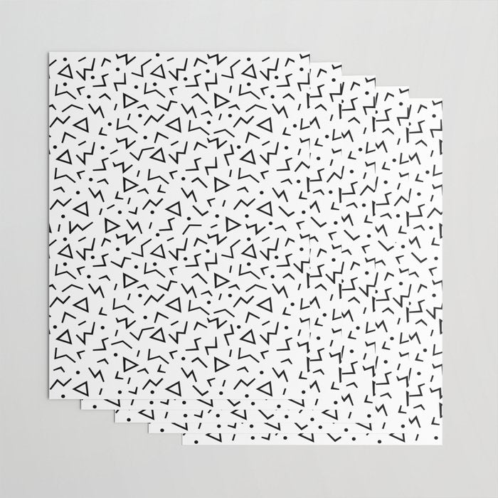 Memphis Pattern 13 - 80s Retro Wrapping Paper Gallery Image 3
