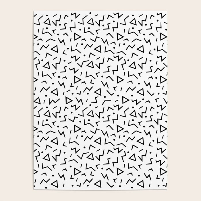 Memphis Pattern 13 - 80s Retro Poster Gallery Image 1