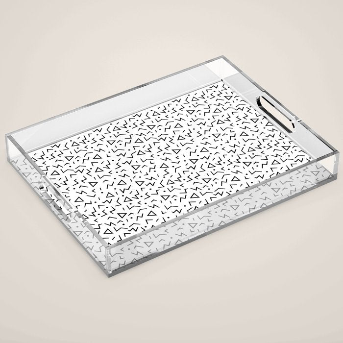 Memphis Pattern 13 - 80s Retro Acrylic Tray Gallery Image 1