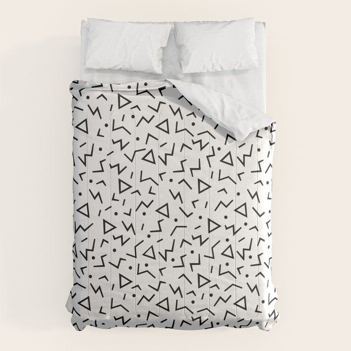 Memphis Pattern 13 - 80s Retro Comforter Gallery Image 6