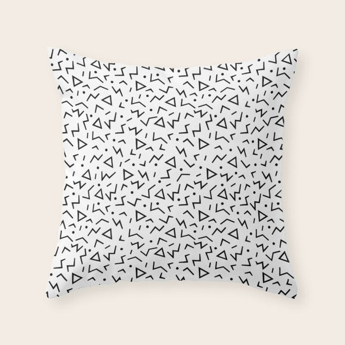 Memphis Pattern 13 - 80s Retro Throw Pillow Gallery Image 6