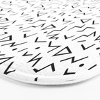 Memphis Pattern 13 - 80s Retro Bath Mat Gallery Image 3