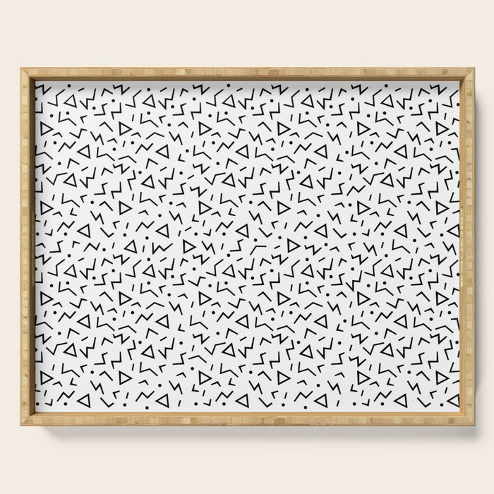 Memphis Pattern 13 - 80s Retro Serving Tray Gallery Image 1