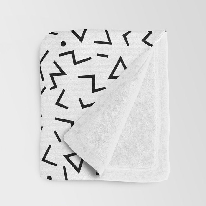 Memphis Pattern 13 - 80s Retro Throw Blanket Gallery Image 3