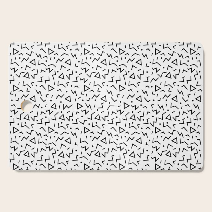 Memphis Pattern 13 - 80s Retro Cutting Board Gallery Image 1