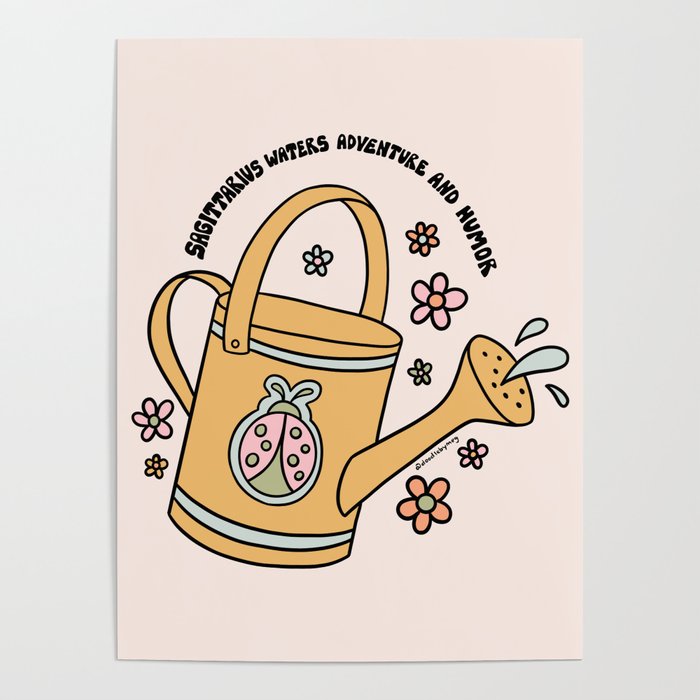 Sagittarius Watering Can Poster Gallery Image 4