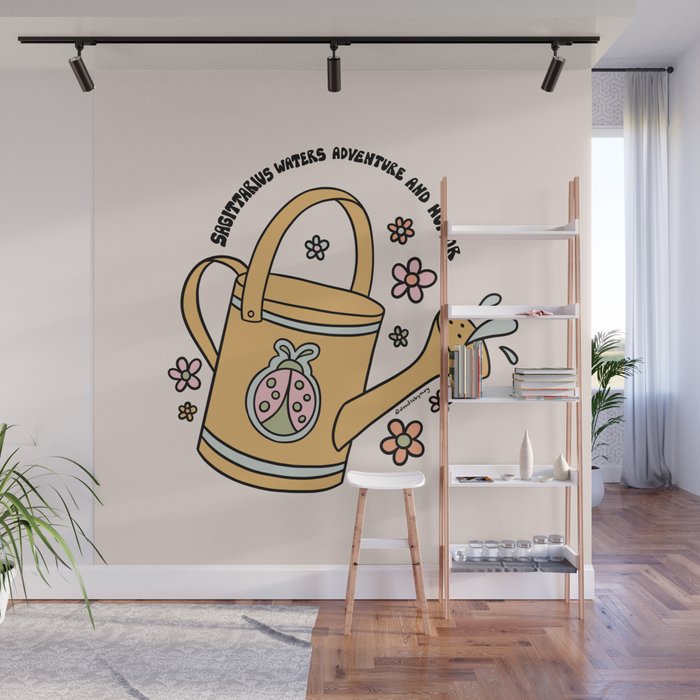 Sagittarius Watering Can Wall Mural Gallery Image 1
