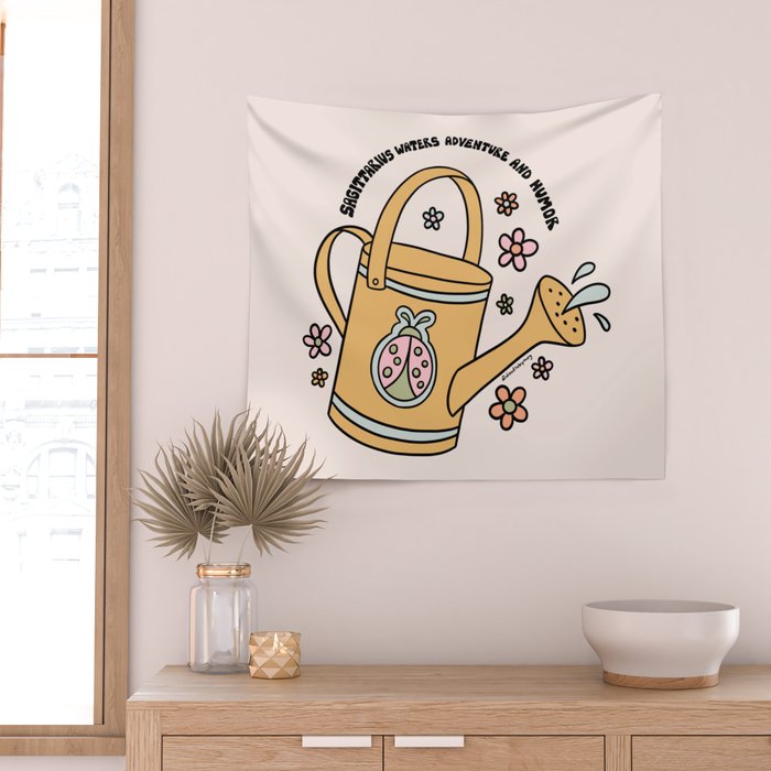 Sagittarius Watering Can Wall Tapestry Gallery Image 2
