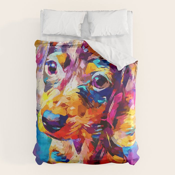 Mini Dachshund Duvet Cover Gallery Image 6