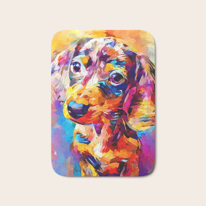 Mini Dachshund Bath Mat Gallery Image 1