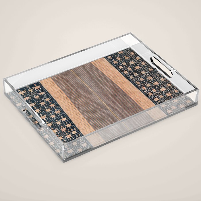 Atoni West Timor Amanatun Indonesian Wrap for Woman Print Acrylic Tray Gallery Image 1