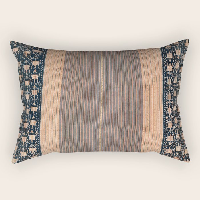 Atoni West Timor Amanatun Indonesian Wrap for Woman Print Rectangular Pillow Gallery Image 2