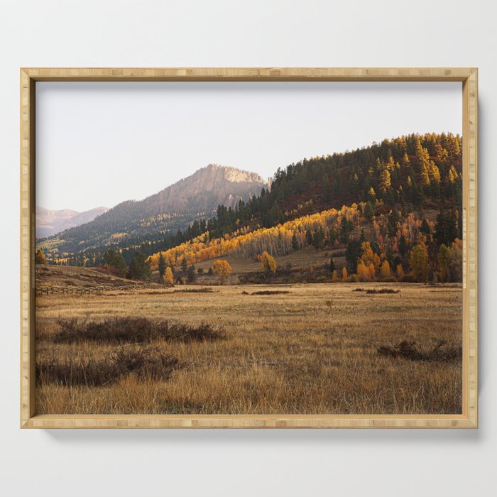 Mountain Valley Morning Light Serving Tray Gallery Image 1