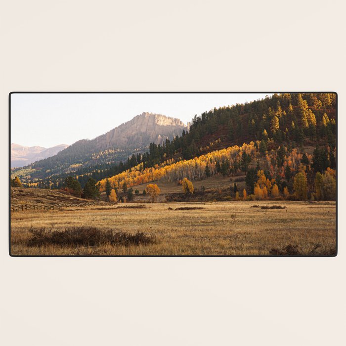 Mountain Valley Morning Light Desk Mat Gallery Image 3