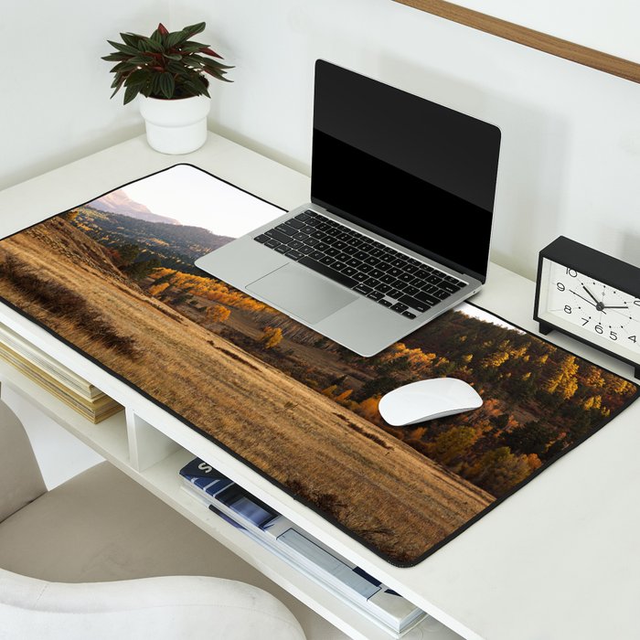 Mountain Valley Morning Light Desk Mat Gallery Image 2