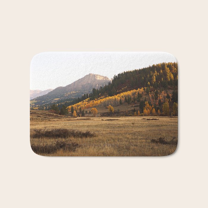Mountain Valley Morning Light Bath Mat Gallery Image 1