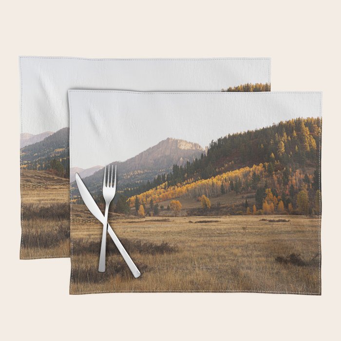 Mountain Valley Morning Light Placemat Gallery Image 1