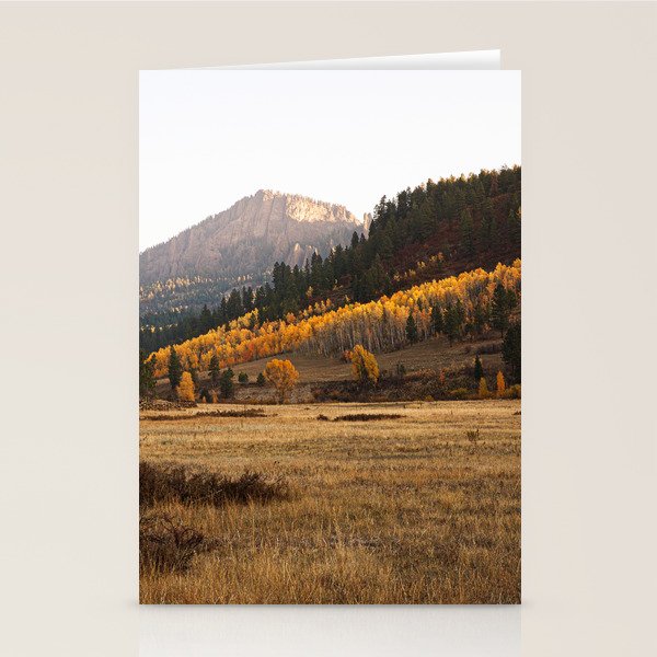 Mountain Valley Morning Light Stationery Card Gallery Image 1