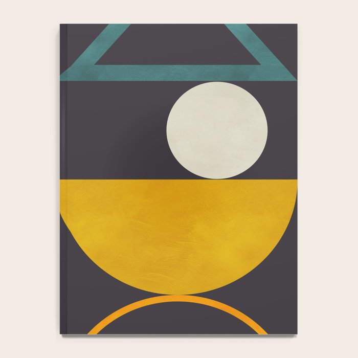 mid century bauhaus geometry abstract 2020 Notebook Gallery Image 4