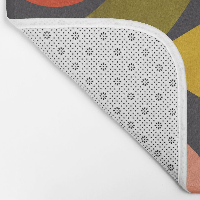 mid century bauhaus geometry abstract 2020 Bath Mat Gallery Image 2