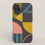 mid century bauhaus geometry abstract 2020 iPhone Case Gallery Image 1