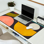 mid century bauhaus geometry abstract 2020 Desk Mat Gallery Image 2