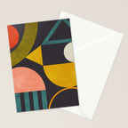 mid century bauhaus geometry abstract 2020 Stationery Card Gallery Image 2
