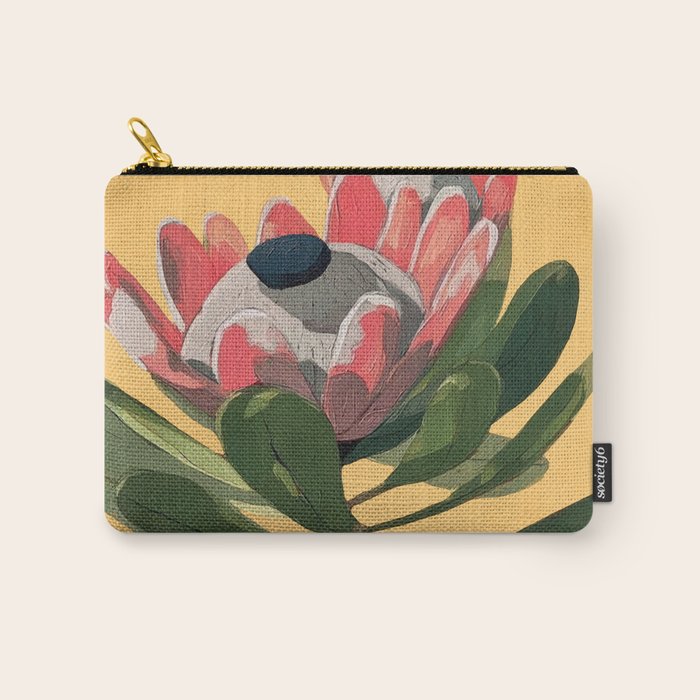 Protea Bloom with Sage Leaves Carry All Pouch Gallery Image 1