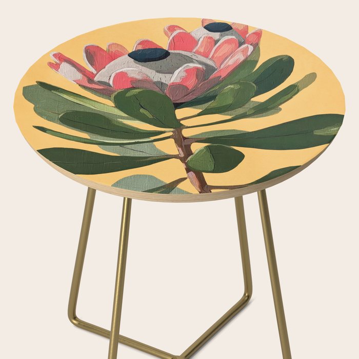 Protea Bloom with Sage Leaves Side Table Gallery Image 2