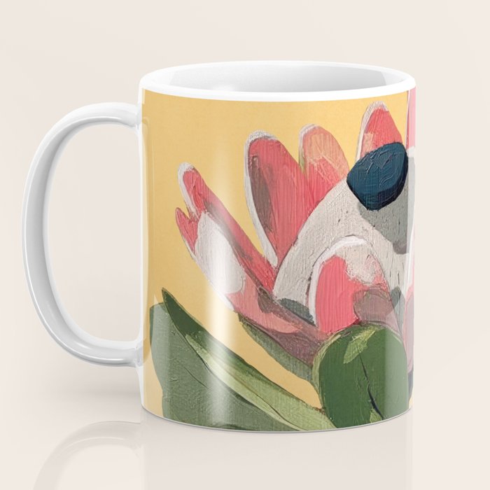 Protea Bloom with Sage Leaves Coffee Mug Gallery Image 3