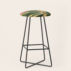 Protea Bloom with Sage Leaves Stool Gallery Image 1