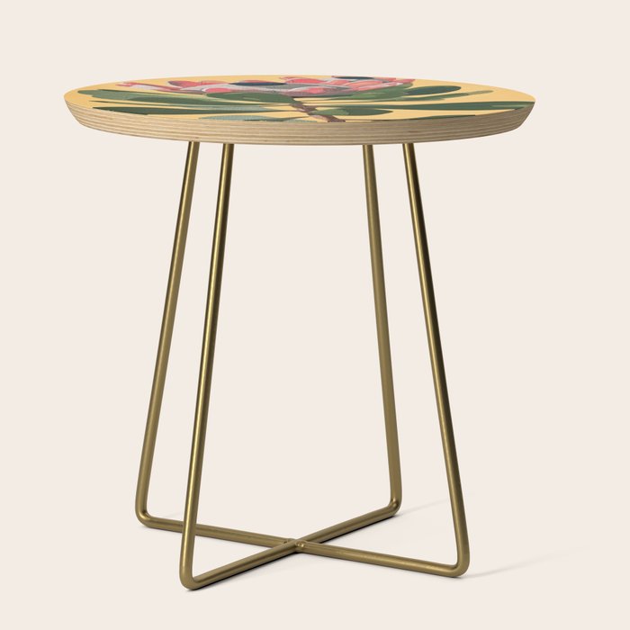 Protea Bloom with Sage Leaves Side Table Gallery Image 1